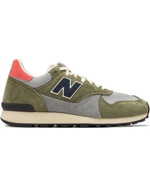 New Balance 475 suede mesh sneakers - Grün