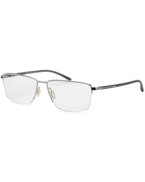 Porsche Design Rectangle-Frame Glasses - White