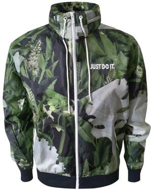 Nike Windrunner Jack Met Bloemenprint - Groen