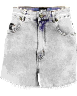 Versace Jeans Couture Logo-Patch Shorts - Grey