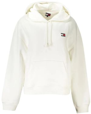Tommy Hilfiger Logo-Patch Hoodie - White