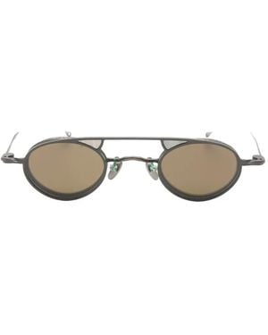 Rigards Ziggy Clip-On Round-Frame Sunglasses - Metallic