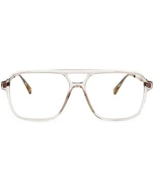Mykita Olympe Pilot-Frame Glasses - Natural