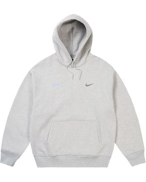 Palace X Nike Logo-Print Hoodie - White