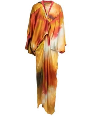 YANGKEHAN Kleid aus Seide - Orange