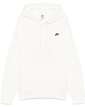 Nike Club Hoodie - White