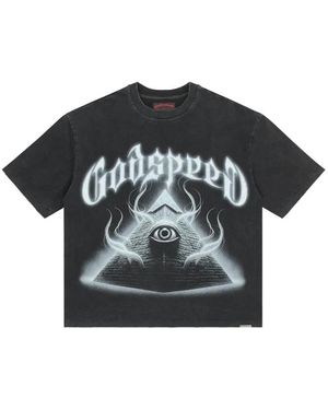 Godspeed Graphic-Print Cotton T-Shirt - Black