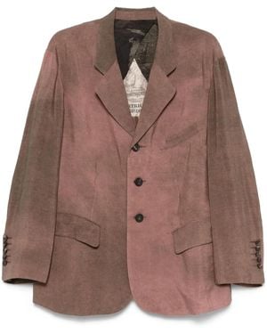 Ziggy Chen Cotton Blazer - Brown