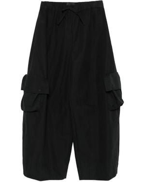 Simone Rocha Drawstring-Fastening Multi-Pockets Pants - Black