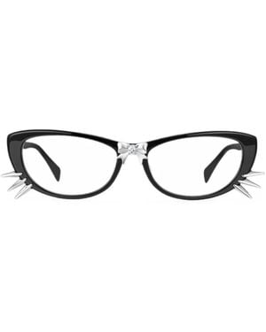 YVMIN Cat-Eye-Brille Mit Schleifendetail - Weiß