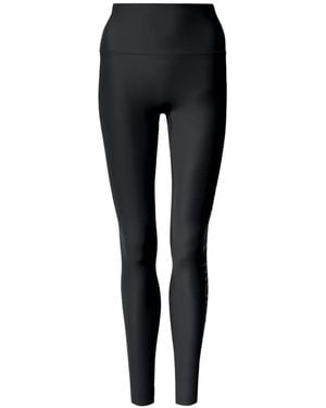 Perfect Moment Logo-Print Leggings - Black