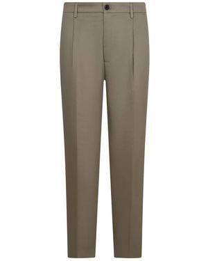 Department 5 Cotton straight-leg trousers - Gris