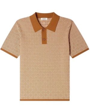 Sandro Square Cross Polo Shirt - Natural