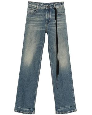 Ann Demeulemeester Faded-Effect Jeans - Blue
