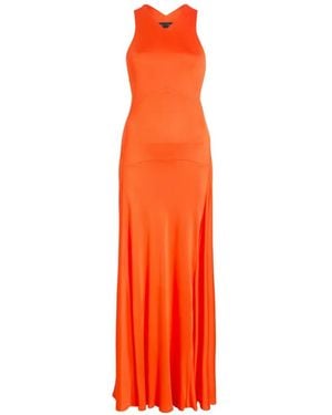 Proenza Schouler Naia V-Neck Maxi Dress - Orange