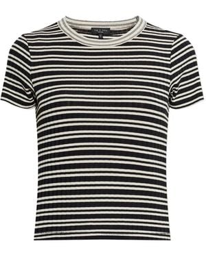 Rag & Bone Camiseta A Rayas - Negro