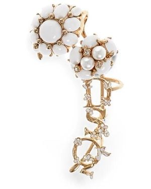 DSquared² Logo-Detail Earring - Metallic