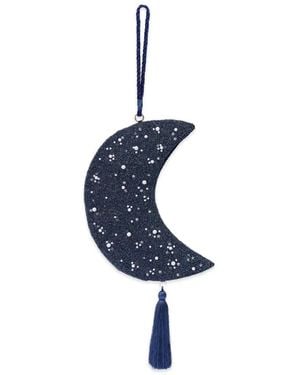 Simon Miller Beaded Crescent Wristlet Bag - Blue