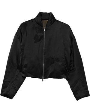 Masnada Satin Bomber Jacket - ブラック