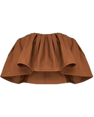 Carolina Herrera Ruffled Top - Brown