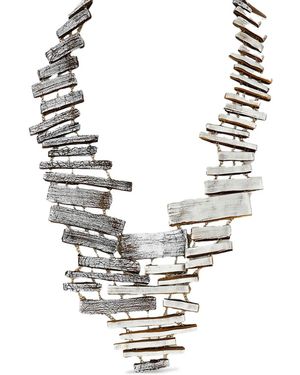 GFW Handmade Rectangular-Shapes Necklace - Metallic