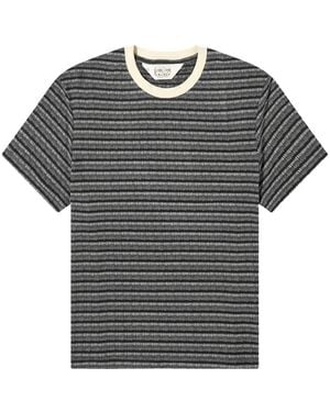 Brain Dead Gestreept T-Shirt - Grijs