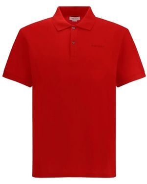 McQueen Poloshirt mit Logo-Stickerei - Rot