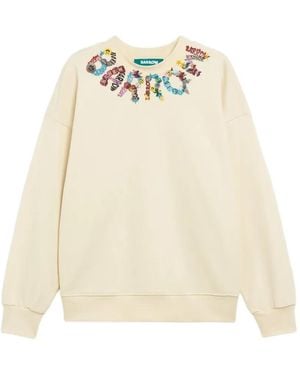 Barrow Logo-Print Sweatshirt - Natural