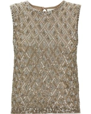 P.A.R.O.S.H. Gild Top - Brown