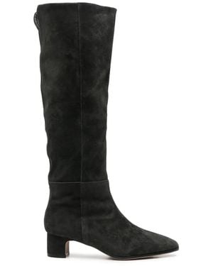 SERGIO MORETTI FIRENZE Pointed-Toe Knee-High Boots - Black