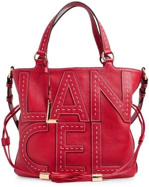 Lancel Medium Premier Flirt Leather Bucket Bag - Red