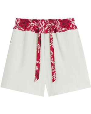 Lanvin Pantalones cortos con motivo floral - Blanco