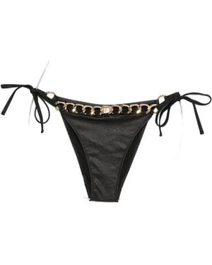 Agent Provocateur Chain-Embellished Bikini Bottom - Black