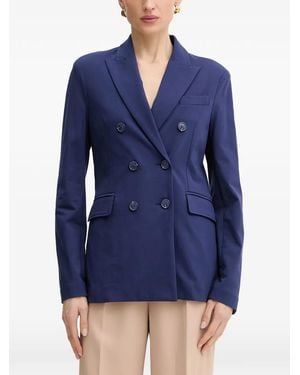 Silvian Heach Double-Breasted Blazer - Blue