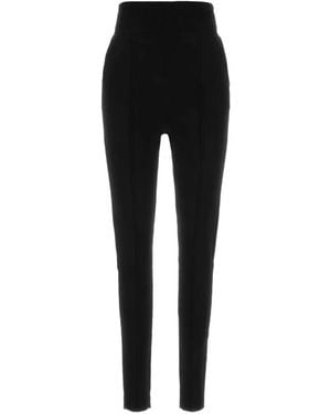 Chloé Seam-Detail Leggings - Black