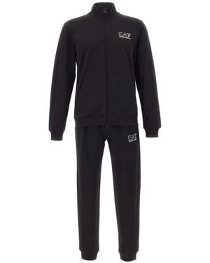 EA7 Zip Logo Tracksuit - Black