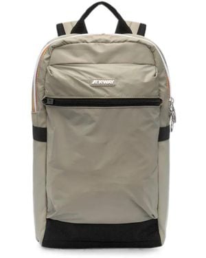 K-Way Small Laon Logo-Patch Backpack - Gray