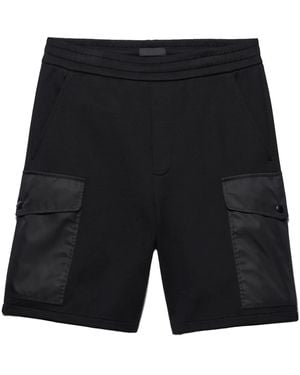 Prada Cotton Cargo Shorts - Black