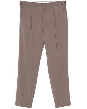 Cellar Door Cambridge Pleated Tailored Trousers - Grey