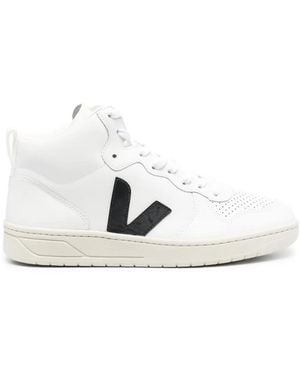 Veja V-15 High-Top Trainers - White