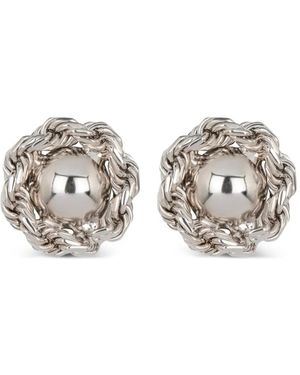 Jennifer Behr Caryann Rope Earrings - White