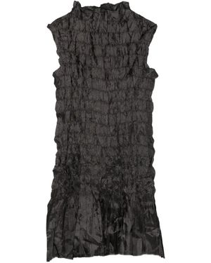 GONGDID DESIGN Ruffled Mini Dress - Black
