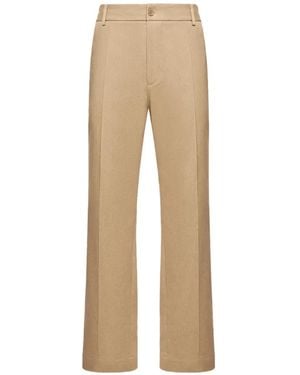 Moncler Tailored Cotton Pants - Natural