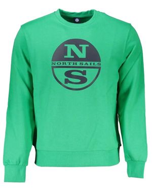 North Sails Logo-Print Sweater - Verde