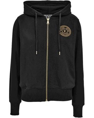 Versace Jeans Couture V-Emblem Hoodie - Black