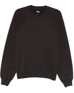 Stussy Sweatshirt mit Raglanärmeln - Schwarz