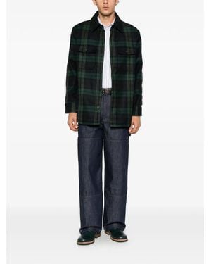 A.P.C. Geruit Shirtjack - Zwart