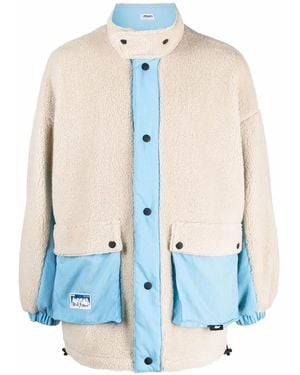MSGM Reversible Faux-Shearling Jacket - Blue