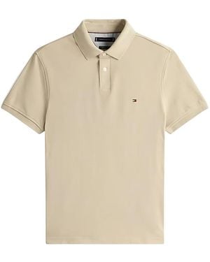 Tommy Hilfiger 1985 Regular Cotton Polo Shirt - Natural