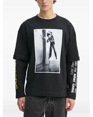 Etudes Studio Long-Sleeve Graphic T-Shirt - Black